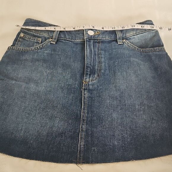 H&M Blue A-Line Mini Skirt Casual - Picture 7 of 16